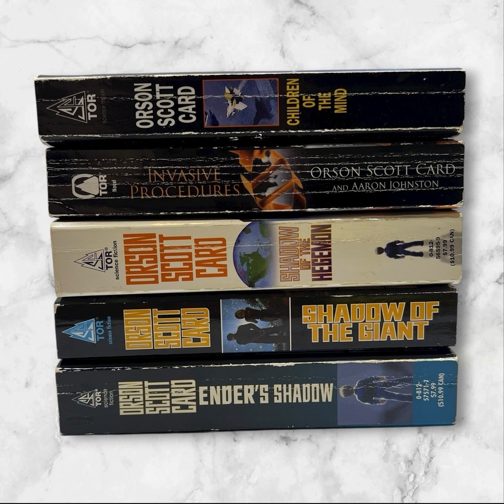 Orson Scott Card Enderverse 5 Paperback Book Lot Ender's‎ Game Bundle Sci fi YA